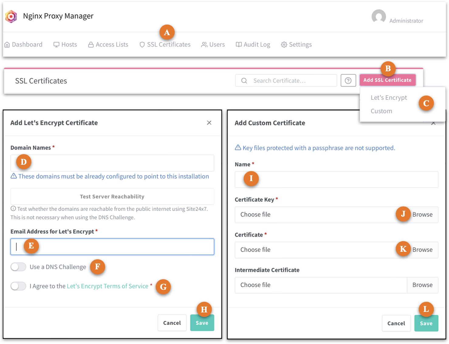 Add SSL certificate